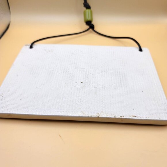 Ceramic Martini Time Hanging Sign Ora Sterling Plum Foolish Cord Hanger jj3555 - Picture 6 of 6